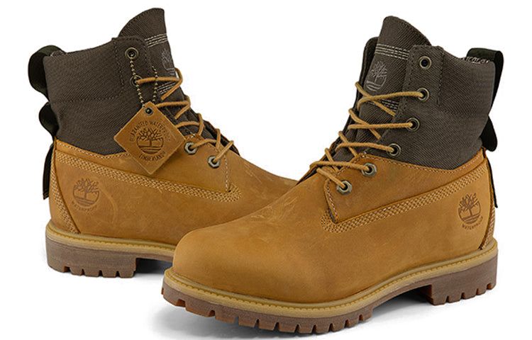 Timberland 6 Inch Premium Waterproof ReBOTL Wide-Fit Boot 'Wheat Nubuck and Fabric' A2DTJ sold by KicksCrew product image thumbnail 3