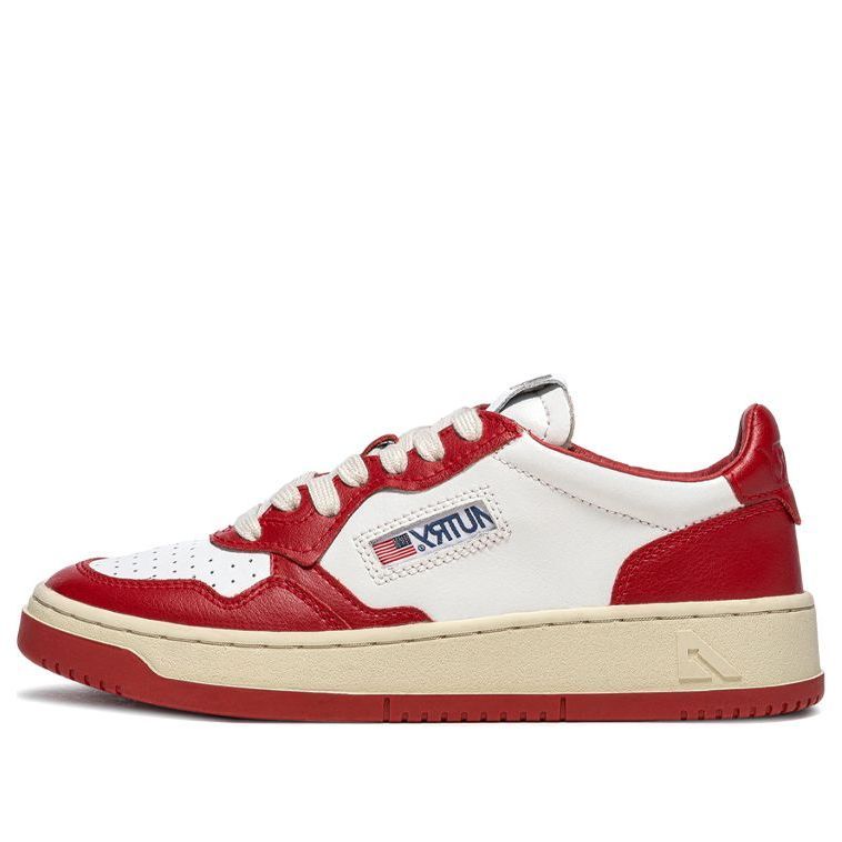 (WMNS) Autry Medalist Low Leather 'Red White' AULW-WB02 sold by KicksCrew