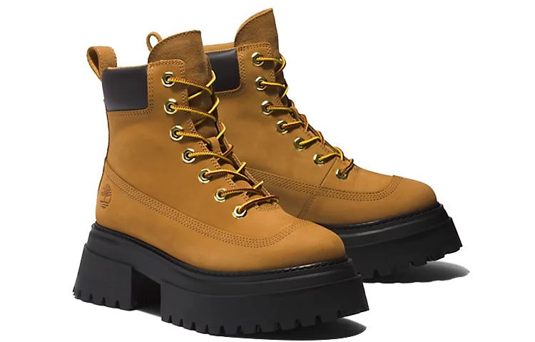 (WMNS) Timberland Sky 6 Inch Lace Up Boots 'Wheat Nubuck' A2KMU231 sold by KicksCrew product image thumbnail 4