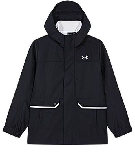 (GS) Under Armour Windproof Jacket 'Black White' 224310604 sold by KicksCrew