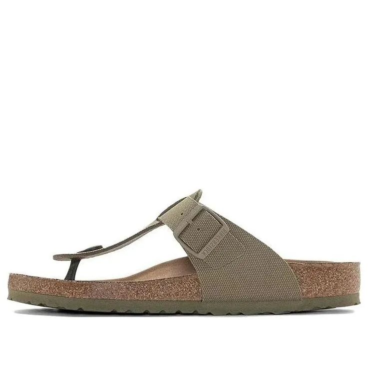 Birkenstock Medina Vegan Textile Narrow Fit Sandals 'Faded Khaki' 1024629 sold by KicksCrew