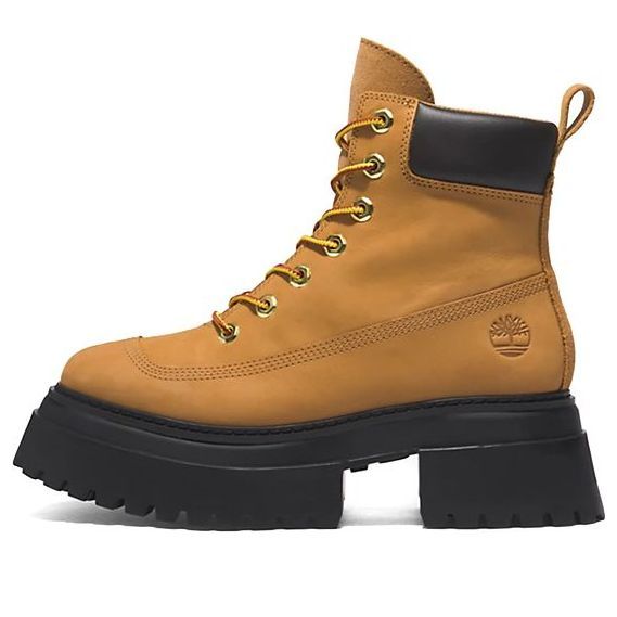 (WMNS) Timberland Sky 6 Inch Lace Up Boots 'Wheat Nubuck' A2KMU231 sold by KicksCrew