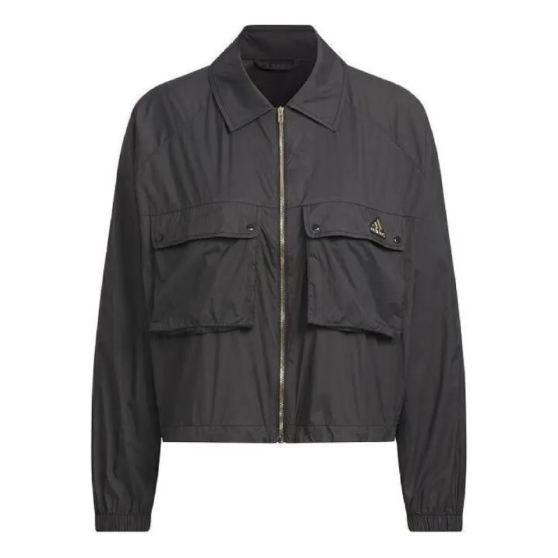(WMNS) adidas Modern Tech Sport Jacket 'Black' JI9799 sold by KicksCrew