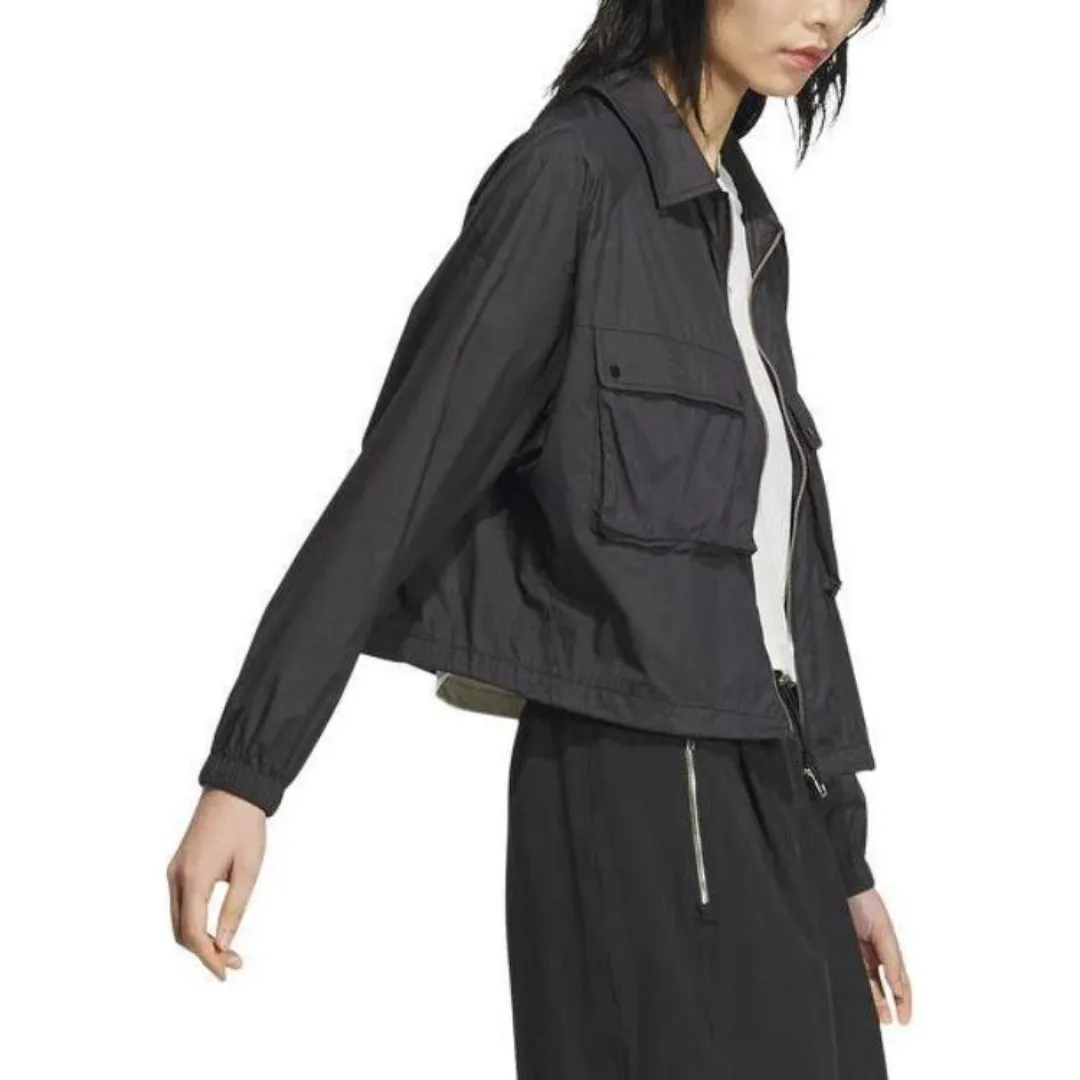 (WMNS) adidas Modern Tech Sport Jacket 'Black' JI9799 sold by KicksCrew product image thumbnail 3