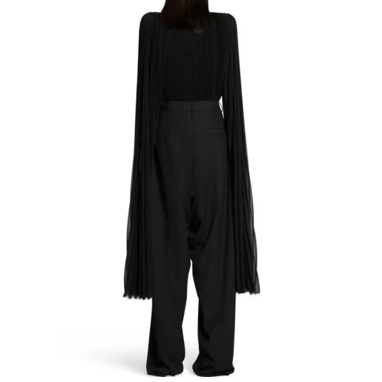 (WMNS) Balenciaga Skater Tailored Pants 'Black' 768544TPT031000 sold by KicksCrew product image thumbnail 4