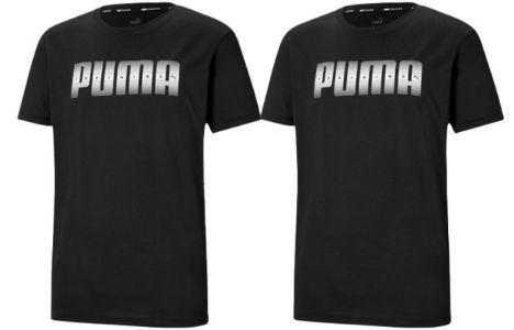 Puma Performance Recycled Logo T-shirt 'Black' 520484-01 sold by KicksCrew