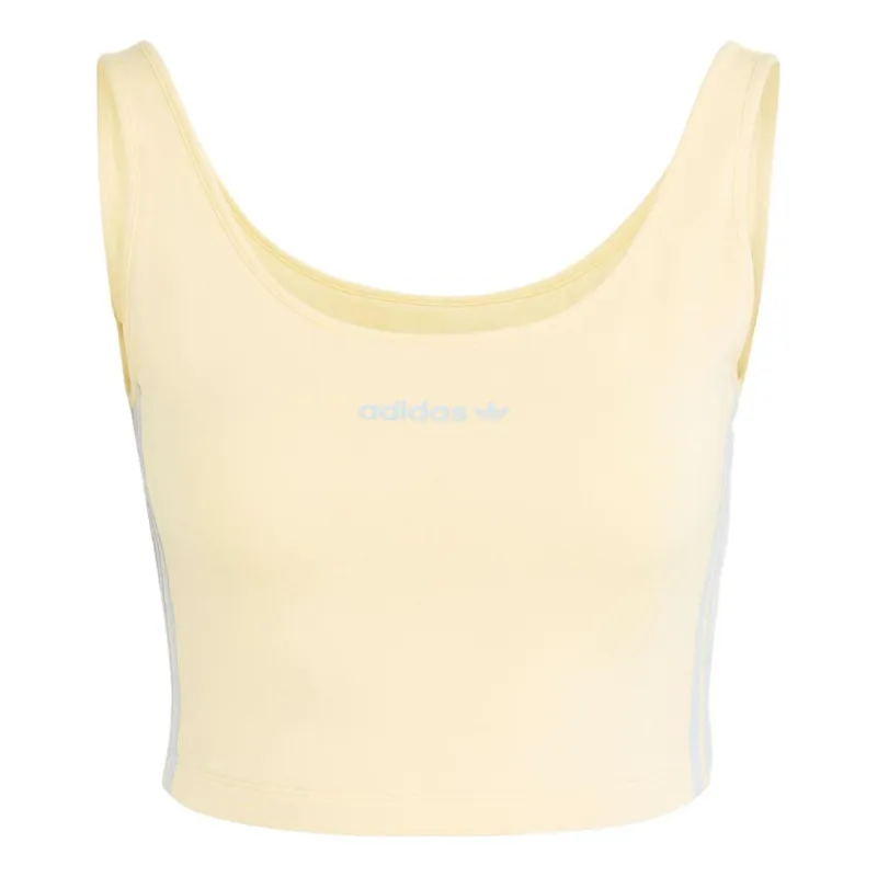 (WMNS) adidas Island Club Crop Tank 'Yellow' IT8157 sold by KicksCrew