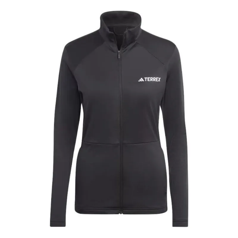 (WMNS) adidas Terrex Multi Full-Zip Fleece Jacket 'Black' HN5465 sold by KicksCrew
