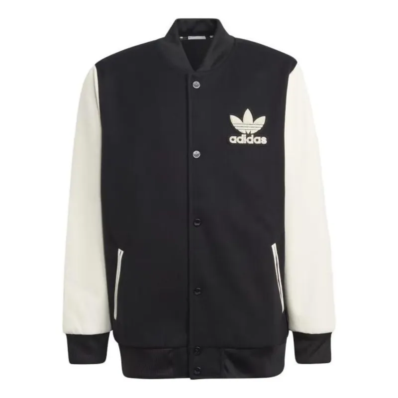 (GS) adidas Adicolor VRCT Jacket 'Black' IL1847 sold by KicksCrew