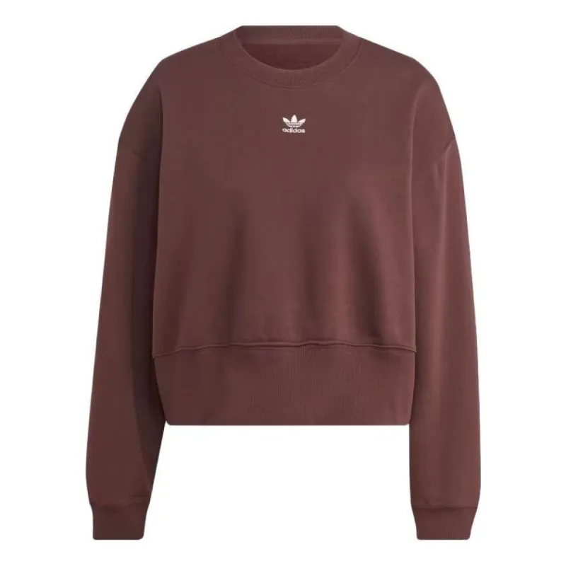 (WMNS) adidas Adicolor Essentials Crew Sweatshirt 'Brown' IJ9774 sold by KicksCrew