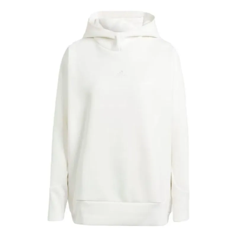 (WMNS) adidas ZNE Made to be Remade Overhead Hoodie 'White' HZ2865 sold by KicksCrew
