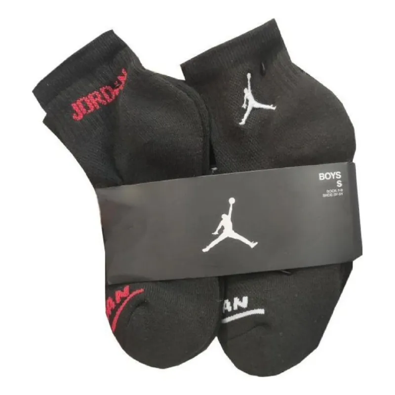 (PS) Air Jordan Ankle Socks (6 Pairs) 'Black White Red' DC8913 sold by KicksCrew