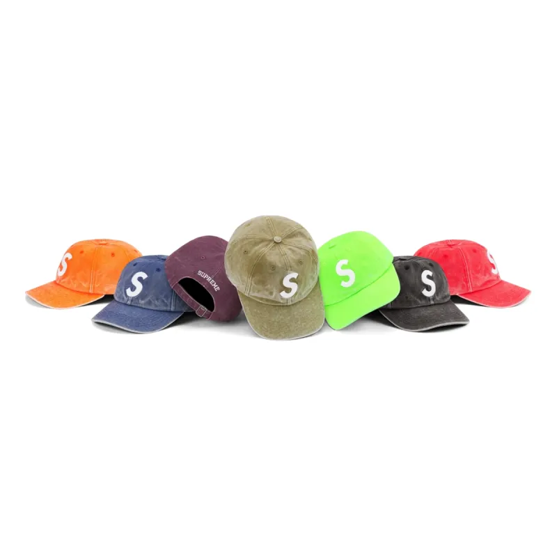 Supreme Pigment Canvas S Logo 6-Panel 'Multi-Color' SUP-SS23-2266 sold by KicksCrew