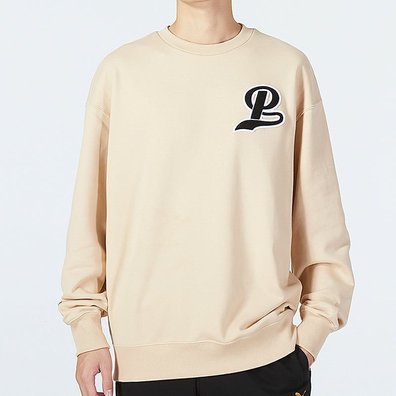 Puma Team Crew Logo Sweatshirt 'Beige' 539268-67 sold by KicksCrew product image thumbnail 4