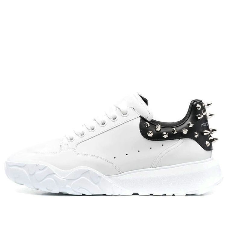 Alexander McQueen Court Trainer 'Studded - White Black' 705808WICD59089 sold by KicksCrew