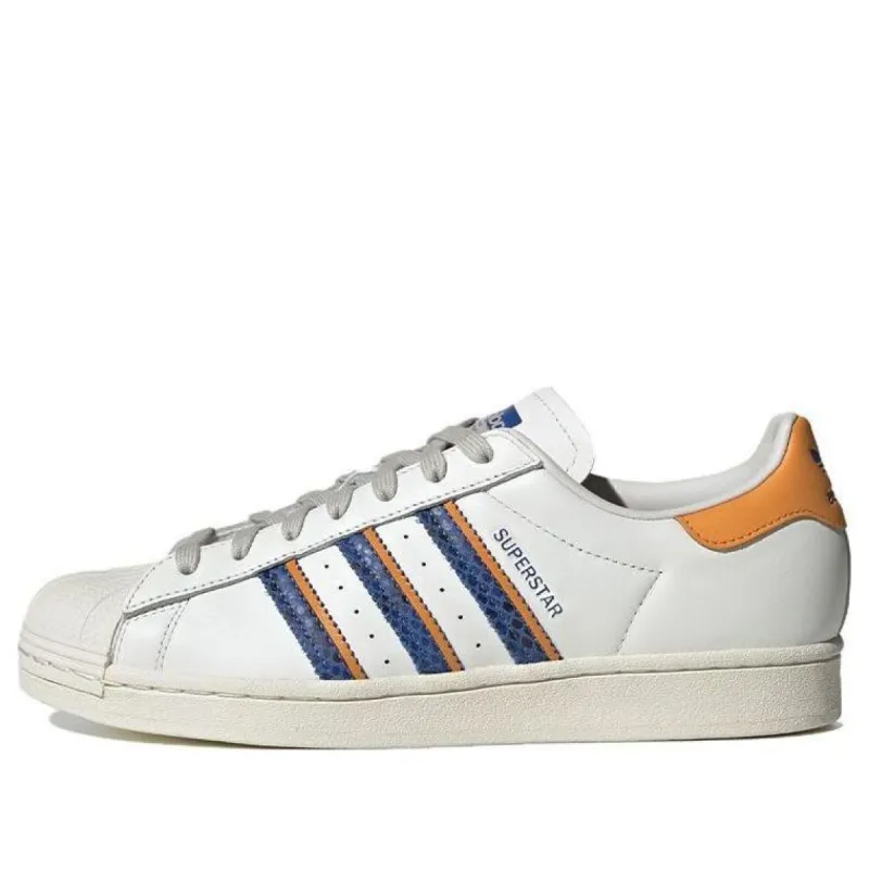 adidas Superstar 'White Orange Rush Snakeskin' FZ6476 sold by KicksCrew