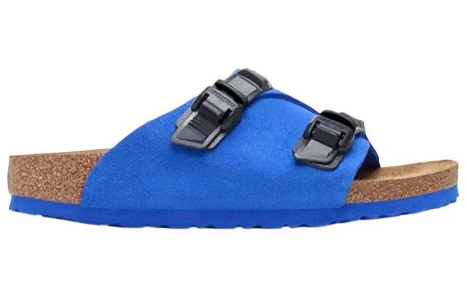 (WMNS) Birkenstock Zrich Tech Suede Leather Narrow Fit Sandals 'Blue' 1026816 sold by KicksCrew product image thumbnail 2