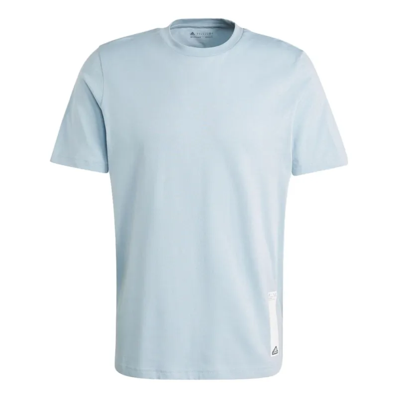 adidas Sportswear City Escape Split-Hem T-Shirt 'Blue' II3480 sold by KicksCrew