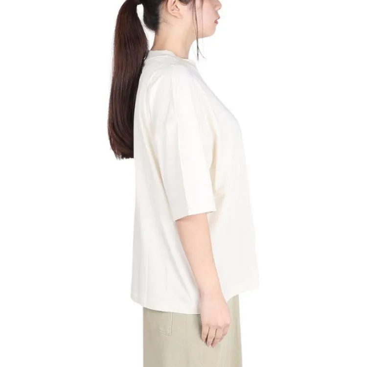 (WMNS) New Balance Hyper Density Jersey Oversized T-Shirt 'Linen' WT41555-LIN sold by KicksCrew product image thumbnail 4