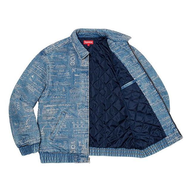 Supreme Checks Embroidered Denim Jacket 'Teal' SUP-SS20-452 sold by KicksCrew product image thumbnail 3