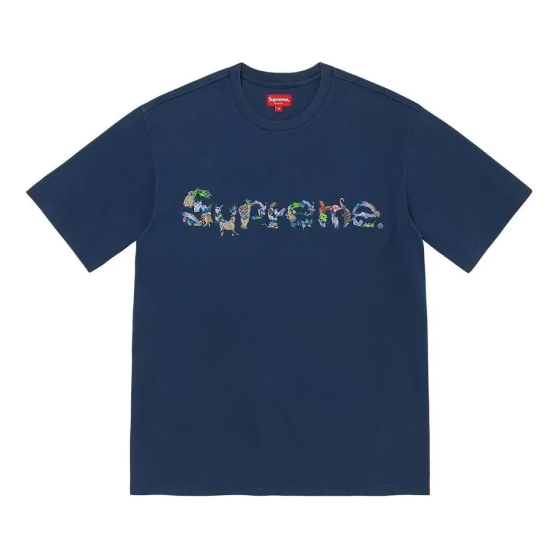 Supreme SS23 Week12 Animal Kingdom T-shirt 'Navy' SUP-SS23-212 sold by KicksCrew