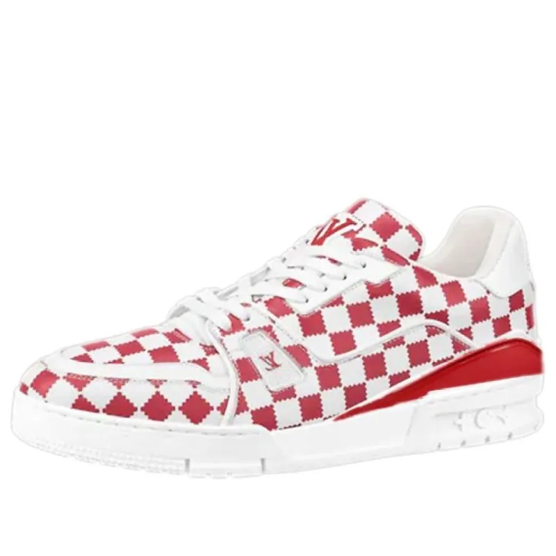 LOUIS VUITTON x Nigo Trainers 'Red White Plaid' 1A9J85 sold by KicksCrew