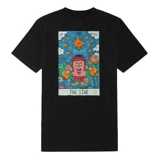 (WMNS) Vans Mooncasket Graphic T-shirt 'Black' VN0A5H4SBLK sold by KicksCrew