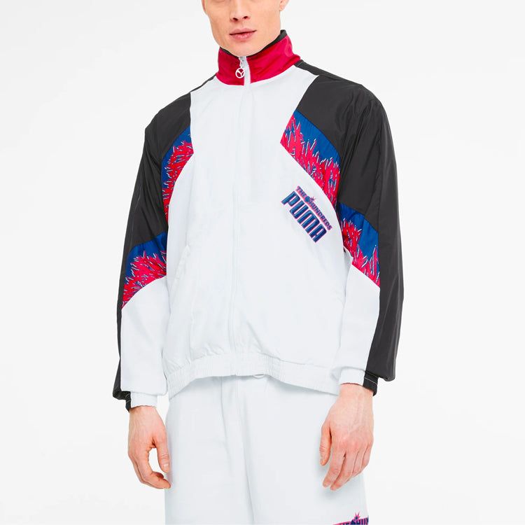 Puma x The Hundreds Track Jacket 'White Black Red' 596747-02 sold by KicksCrew product image thumbnail 5