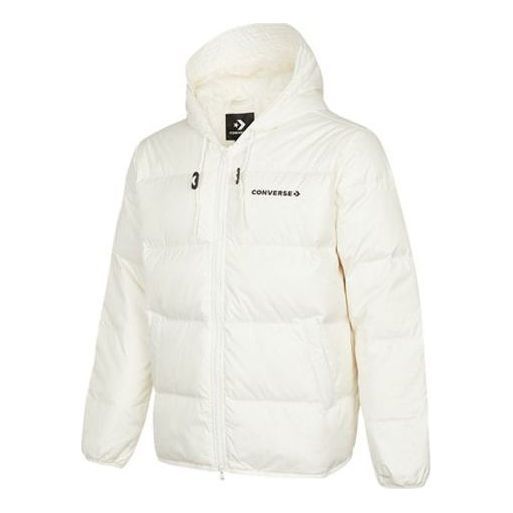 Converse Downfilled Hooded Jacket 'White' 10021981-A03 sold by KicksCrew