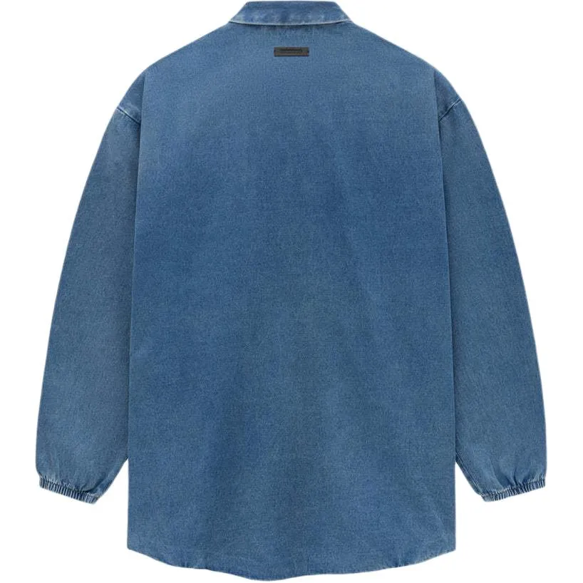 Fear of God Essentials SS24 Denim Overshirt 'Medium Wash' 202SU244590F sold by KicksCrew product image thumbnail 2
