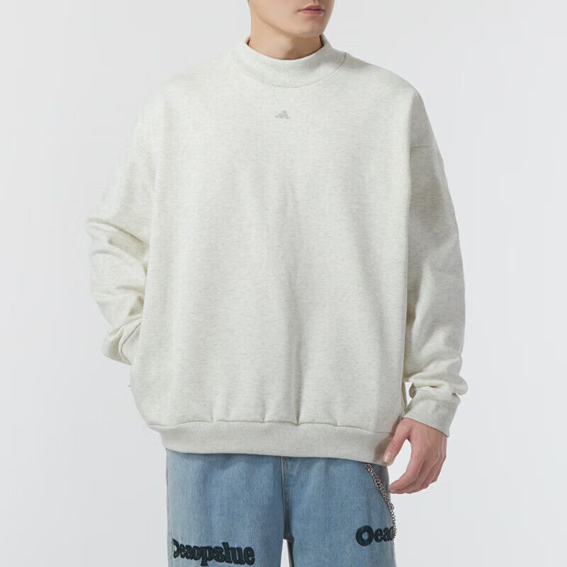 adidas Basketball Crew Sweatshirt 'White' IX1965 sold by KicksCrew product image thumbnail 4