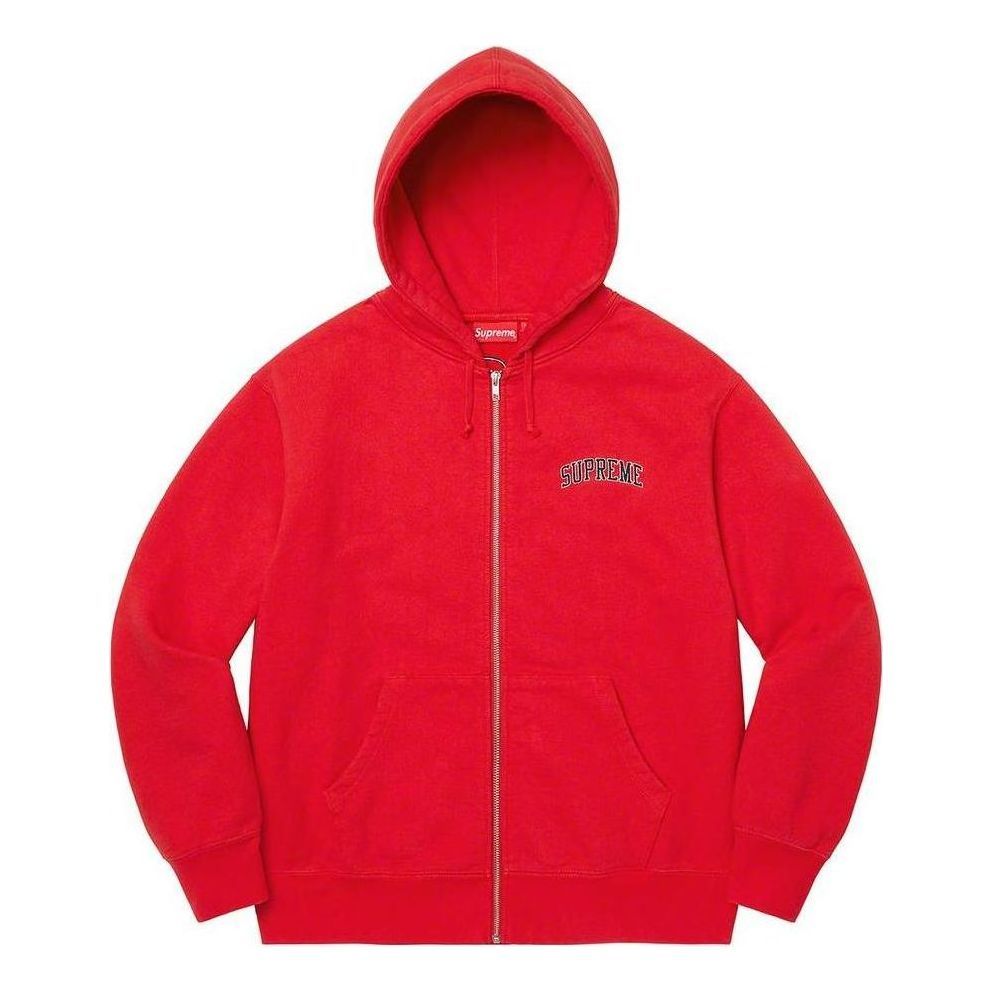 Supreme Doughboy Zip Up Hooded Sweatshirt 'Red White' SUP-FW22-720 sold by KicksCrew