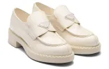 (WMNS) PRADA Chocolate Patent Leather Loafers 'Ivory' 1D246M_JHR_F0304_F_B050 sold by KicksCrew