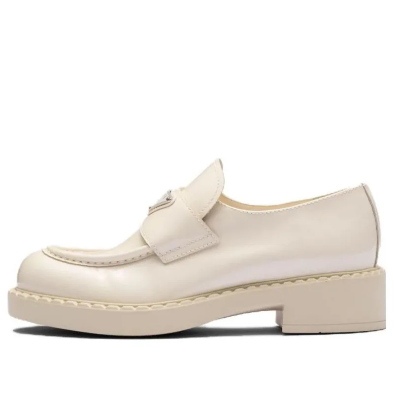 (WMNS) PRADA Chocolate Patent Leather Loafers 'Ivory' 1D246M_JHR_F0304_F_B050 sold by KicksCrew