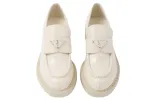 (WMNS) PRADA Chocolate Patent Leather Loafers 'Ivory' 1D246M_JHR_F0304_F_B050 sold by KicksCrew