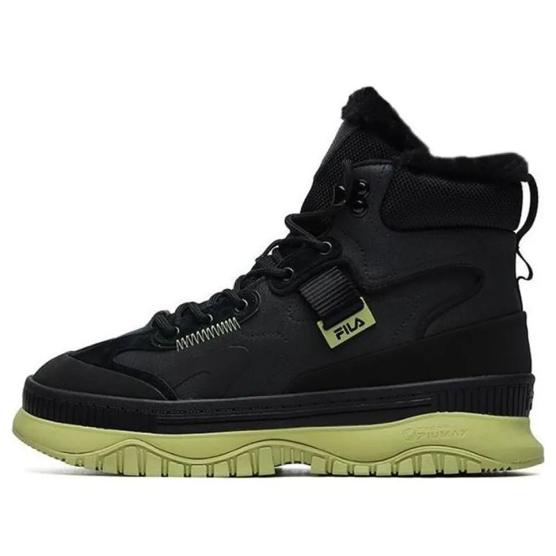 (WMNS) FILA FUSION Wave Dx We Sneakers 'Black Green' T12W145301FBK sold by KicksCrew