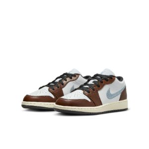 (GS) Air Jordan 1 Low SE 'Mocha Blue Grey' FQ8156-142 sold by KicksCrew