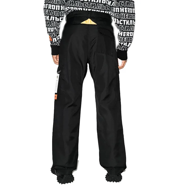 HERON PRESTON X Caterpillar Cargo Pants 'Black' HMCA032F20FAB0011000 sold by KicksCrew product image thumbnail 4
