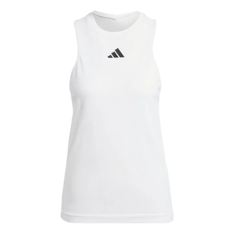 (WMNS) adidas Aeroready Pro Seamless Tennis Tank Top 'White' IA7030 sold by KicksCrew