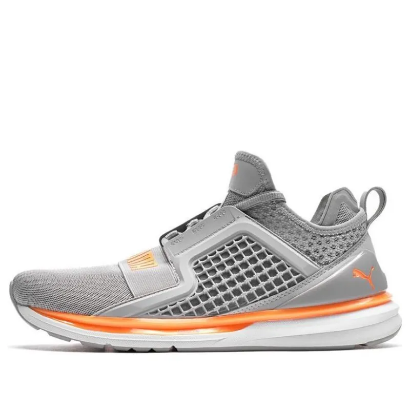 PUMA Ignite Limitless Running Shoes 'Grey Orange' 189495-13 sold by KicksCrew