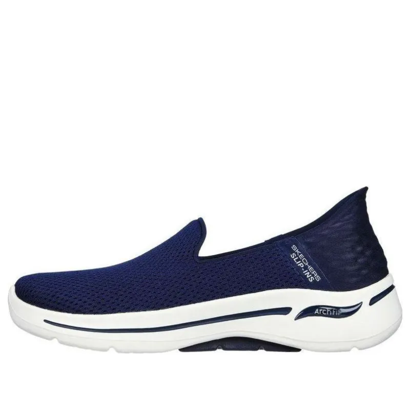 (WMNS) Skechers GOwalk Arch Fit 'Summer - Navy White' 124879-NVW sold by KicksCrew