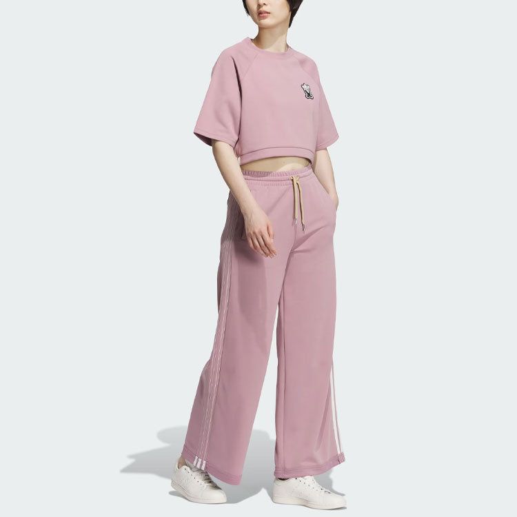 (WMNS) Adidas Originals TOC Wide-Leg Pants 'Pink' IN1023 sold by KicksCrew product image thumbnail 4