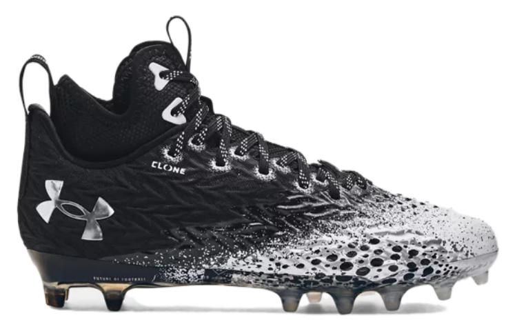 (WMNS) Under Armour Spotlight Clone MC Football Cleats 'Black White' 3026343-001 sold by KicksCrew product image thumbnail 2