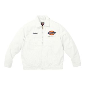Supreme x Dickies Corduroy Work Jacket 'White Black Red' SUP-FW22-712 sold by KicksCrew