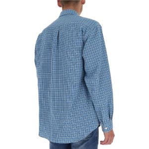 Gucci Mushroom Embroidery Check Shirt 'Blue' 628336-ZAFK2-4531 sold by KicksCrew
