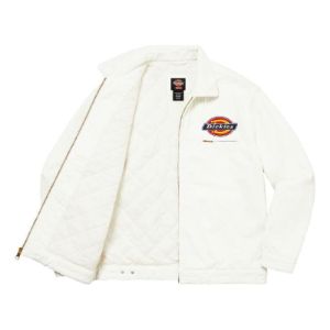 Supreme x Dickies Corduroy Work Jacket 'White Black Red' SUP-FW22-712 sold by KicksCrew