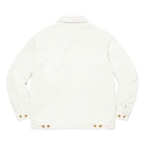 Supreme x Dickies Corduroy Work Jacket 'White Black Red' SUP-FW22-712 sold by KicksCrew