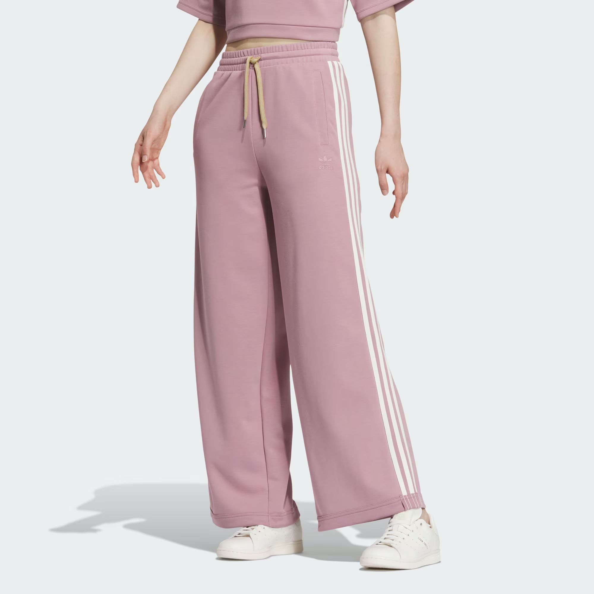 (WMNS) Adidas Originals TOC Wide-Leg Pants 'Pink' IN1023 sold by KicksCrew product image thumbnail 2