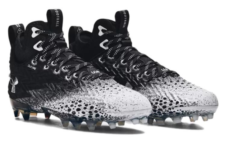 (WMNS) Under Armour Spotlight Clone MC Football Cleats 'Black White' 3026343-001 sold by KicksCrew product image thumbnail 4