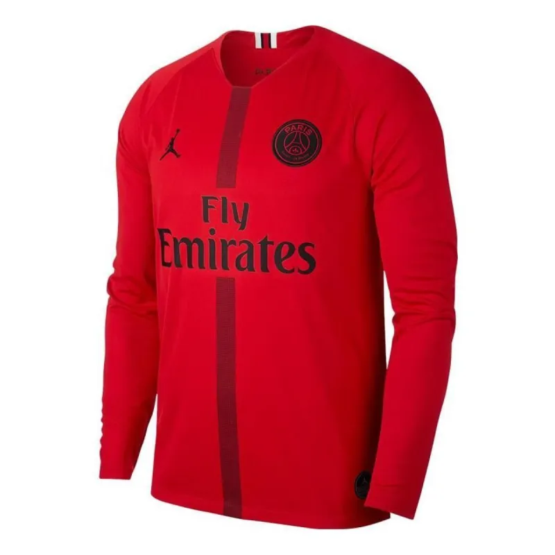 Air Jordan x Paris Saint Germain Goalkeeper Shirt 'University Red Black' AJ2395-659 sold by KicksCrew